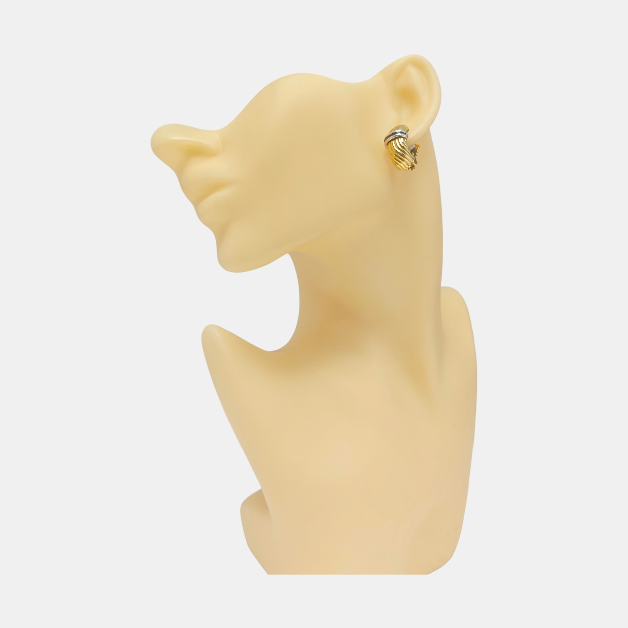 Metal Gold Clip On Earrings
