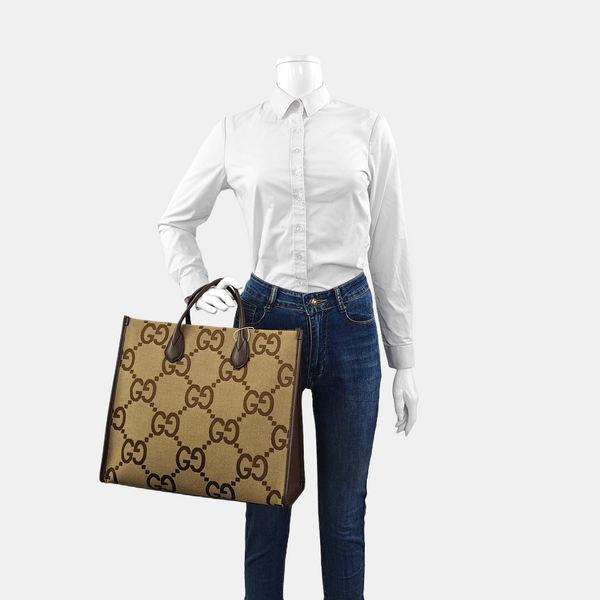 Jumbo Monogram Canvas Beige