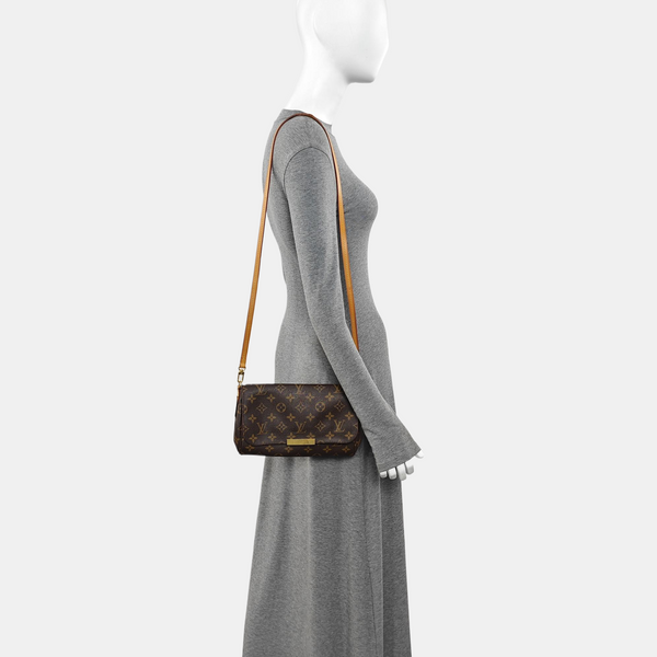 FAVORITE PM Monogram Coated Canvas Brown