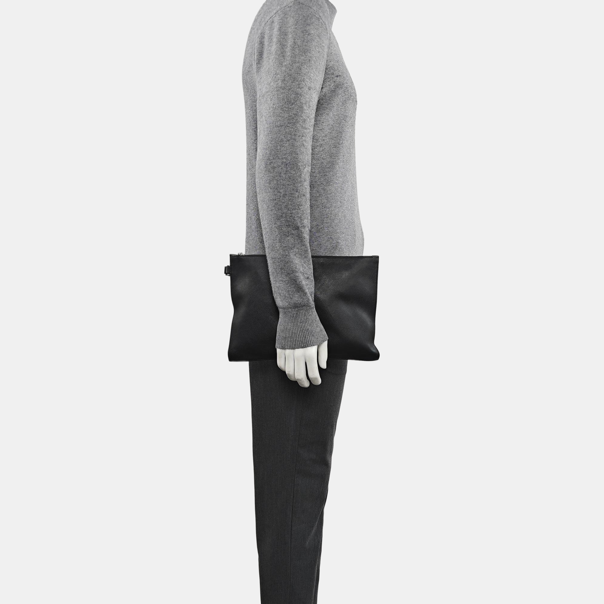 Calfskin Clutch Black