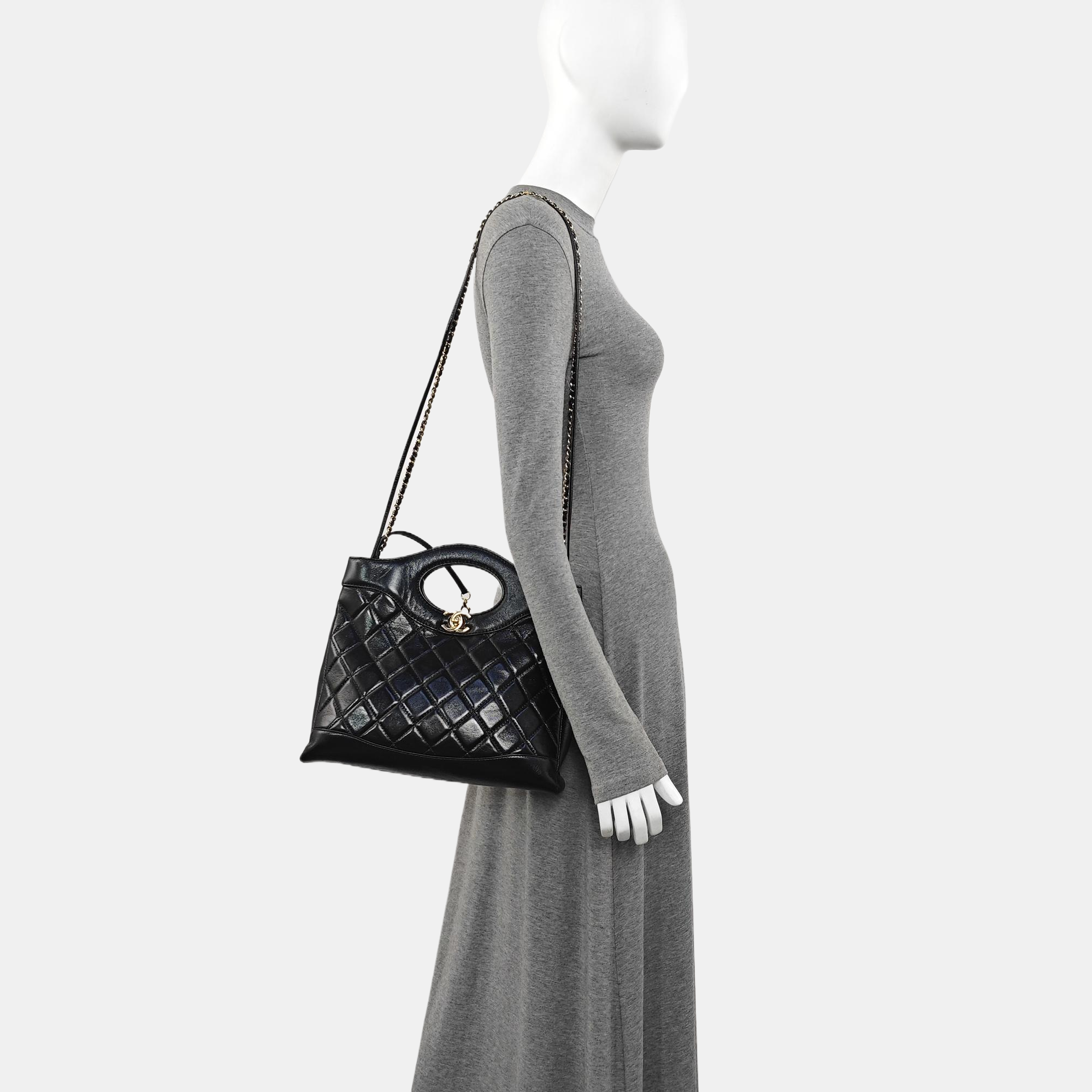 CHANEL 31 Quilted Lambskin Black