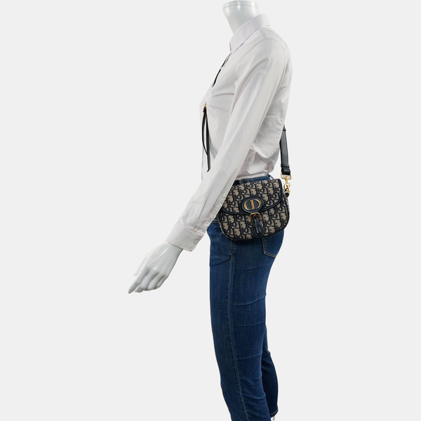 Bobby Small Oblique Canvas Blue