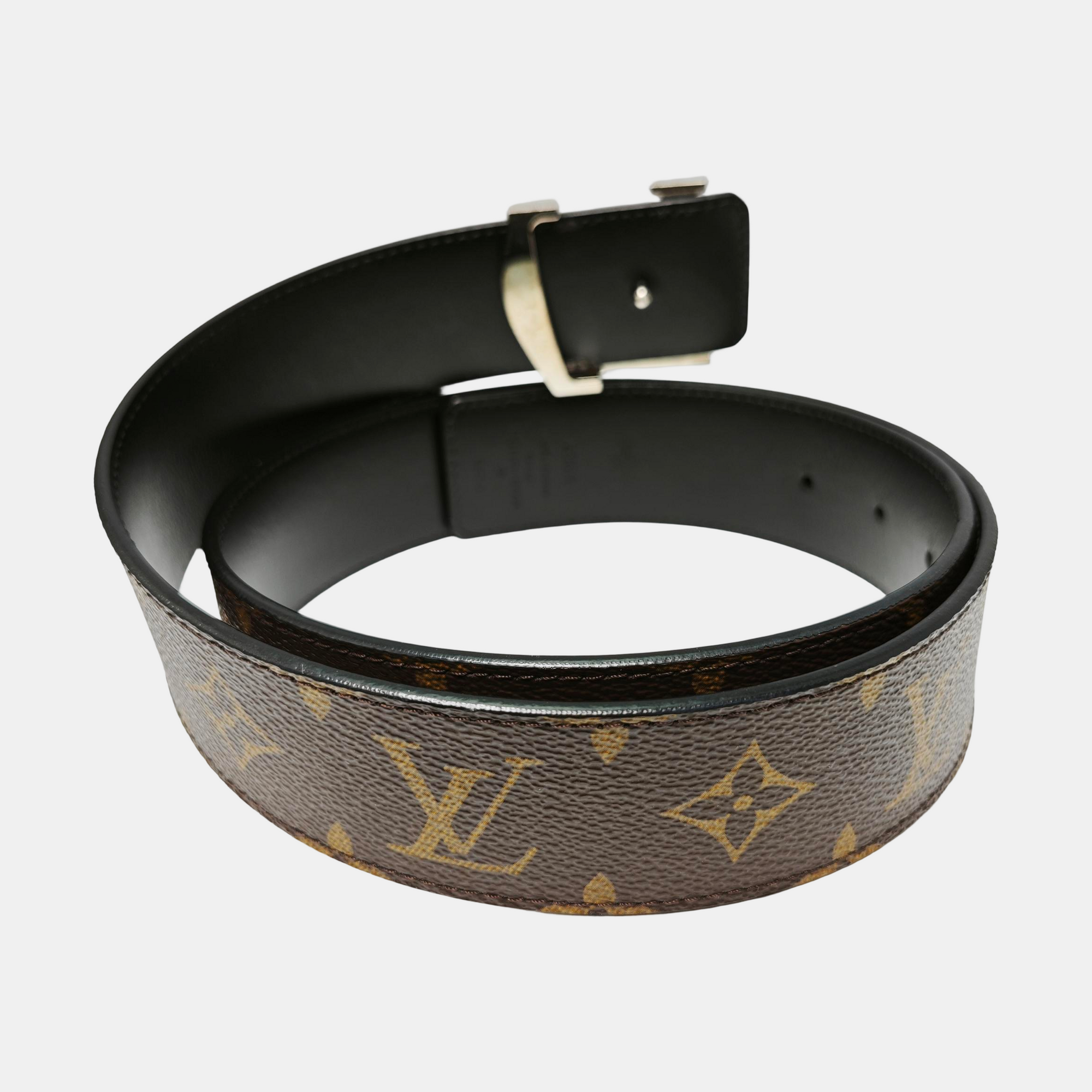 Coated Canvas Belt Brown