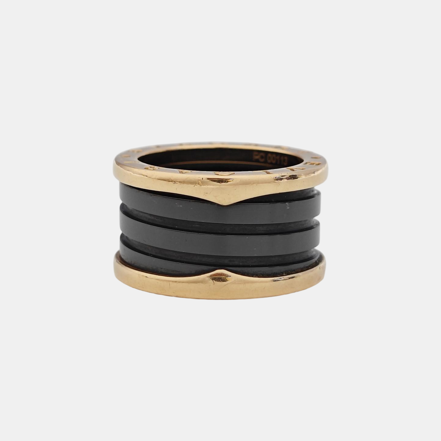 B.ZERO1 18k Rose Gold Ring EU 52