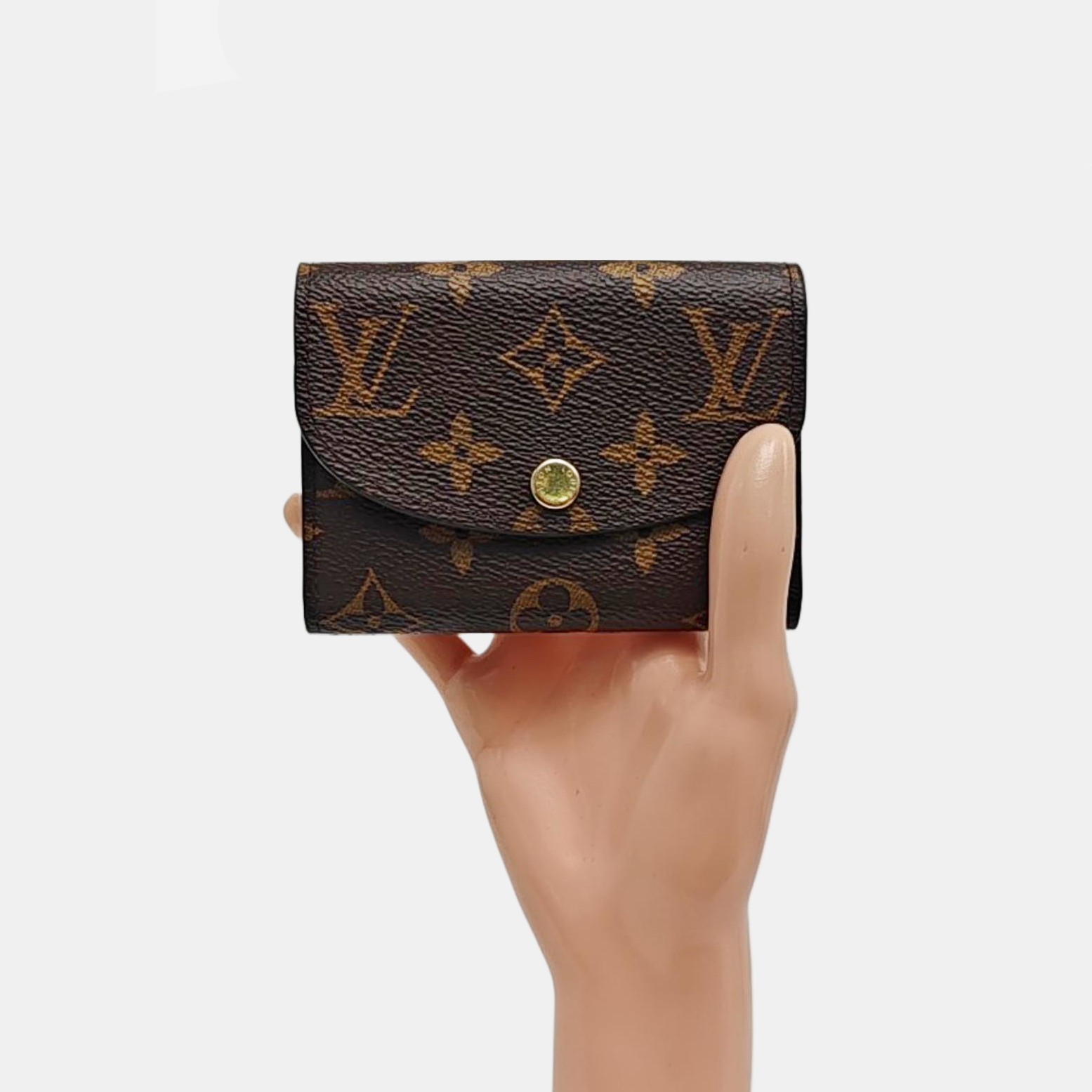 ROSALIE Monogram Coated Canvas Brown Wallet