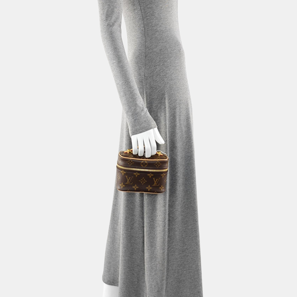NICE Super Mini Monogram Coated Canvas Brown