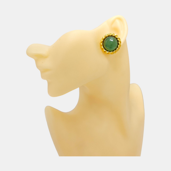 Metal Gold Clip On Earrings