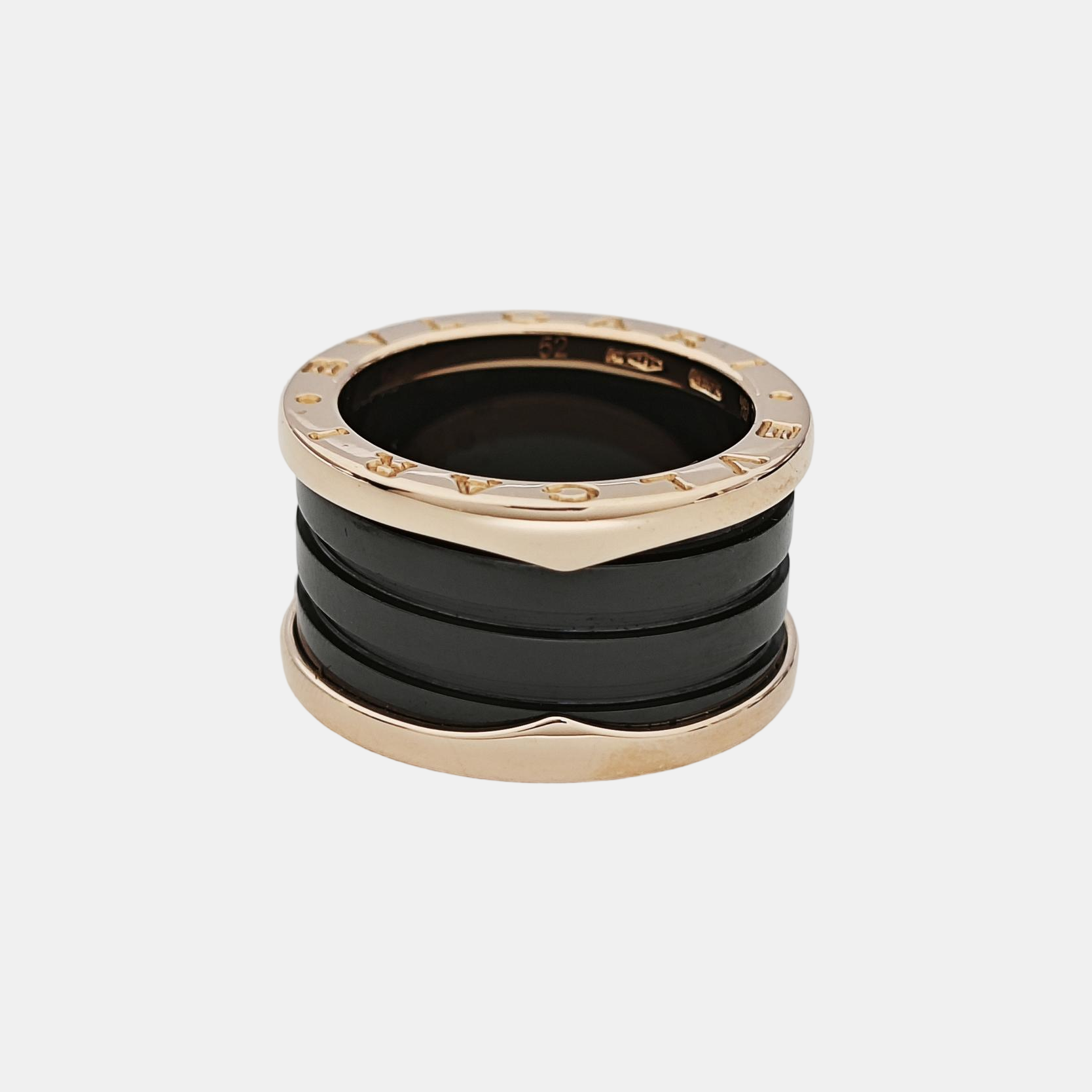B.ZERO1 18k Rose Gold Ring EU 52
