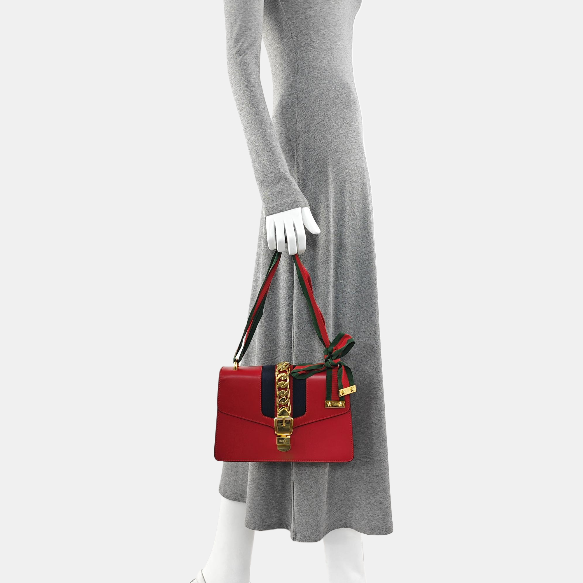 Sylvie Small Calfskin Red