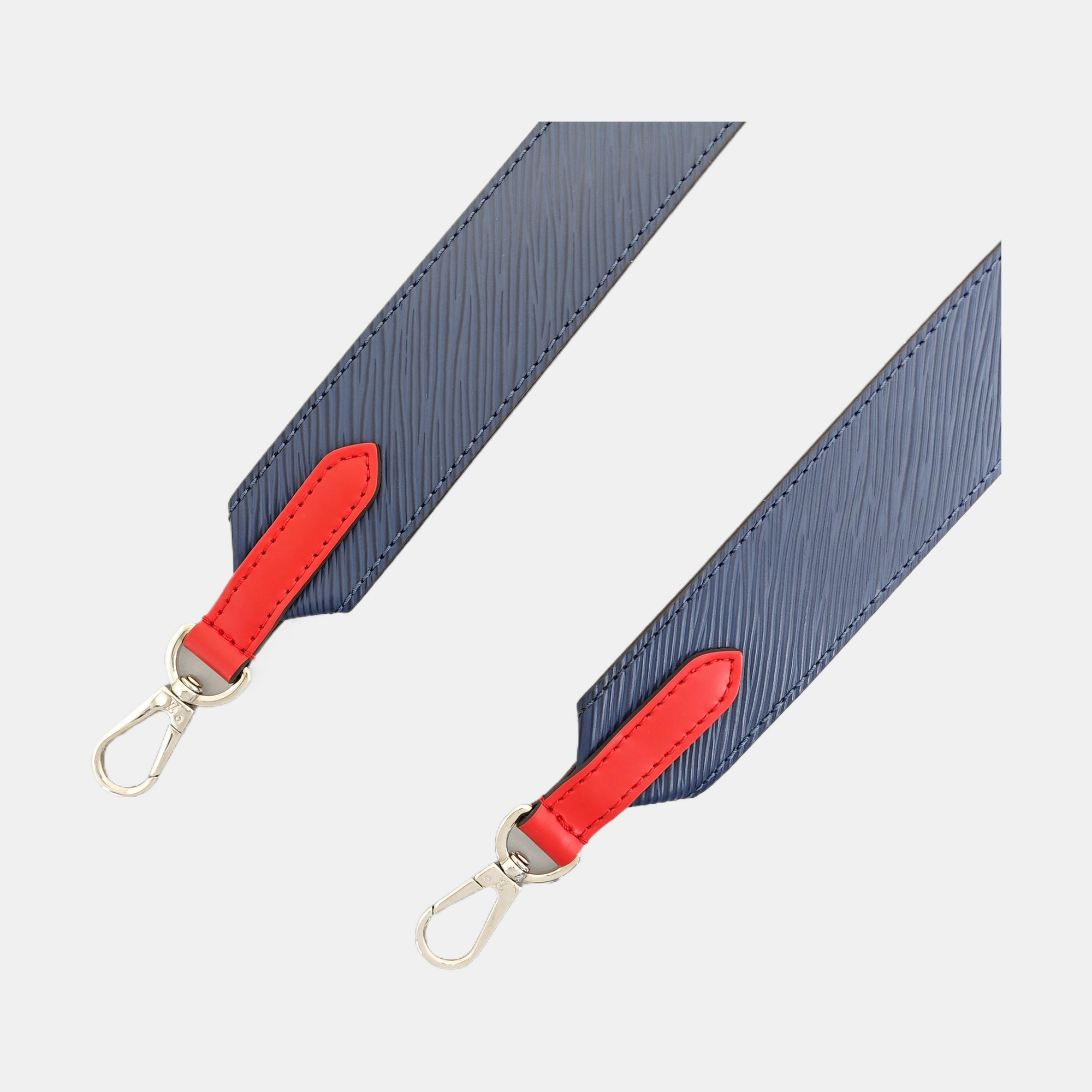Leather Bag Strap Blue