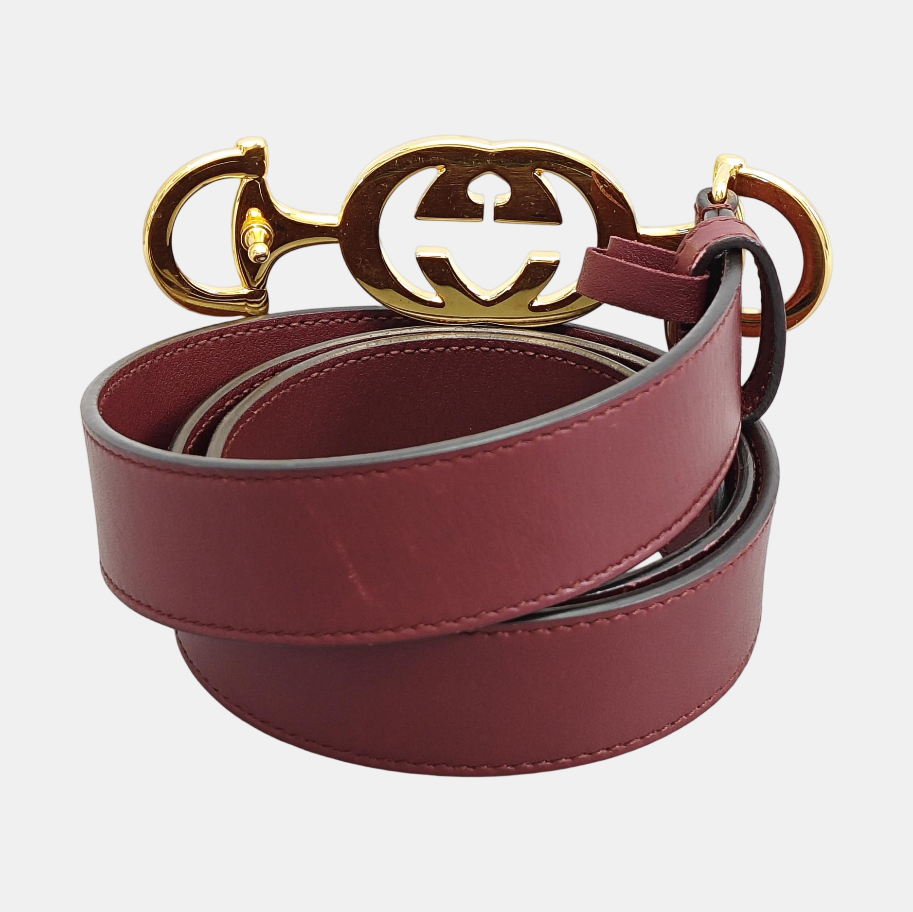 Leather Belt Red