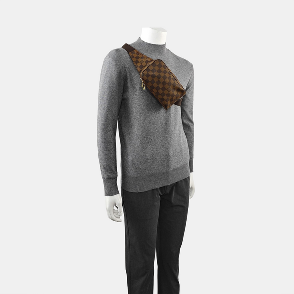 GÉRONIMOS Damier Ebene Coated Canvas Brown