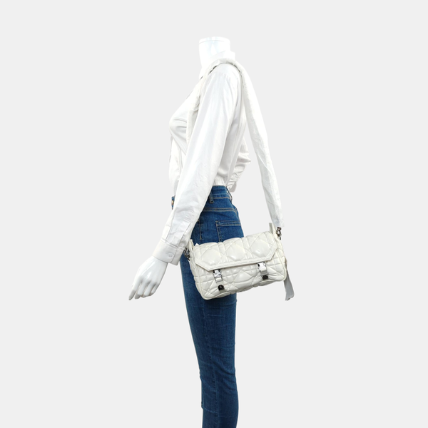 Authenticated pre-owned  Diorcamp Small Cannage Calfskin White - Shoulder Bag at Looply