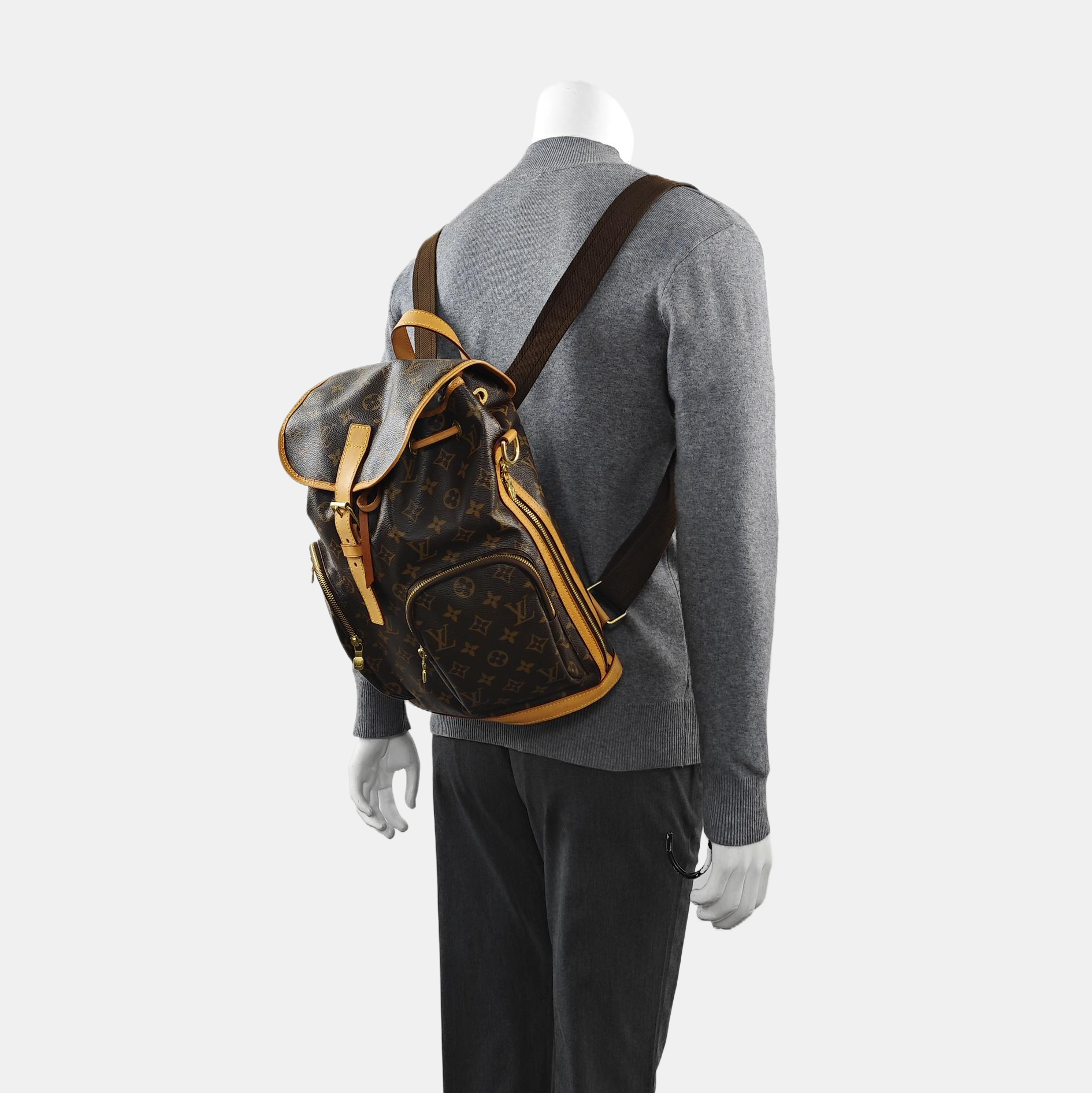 BOSPHORE Monogram Coated Canvas Brown