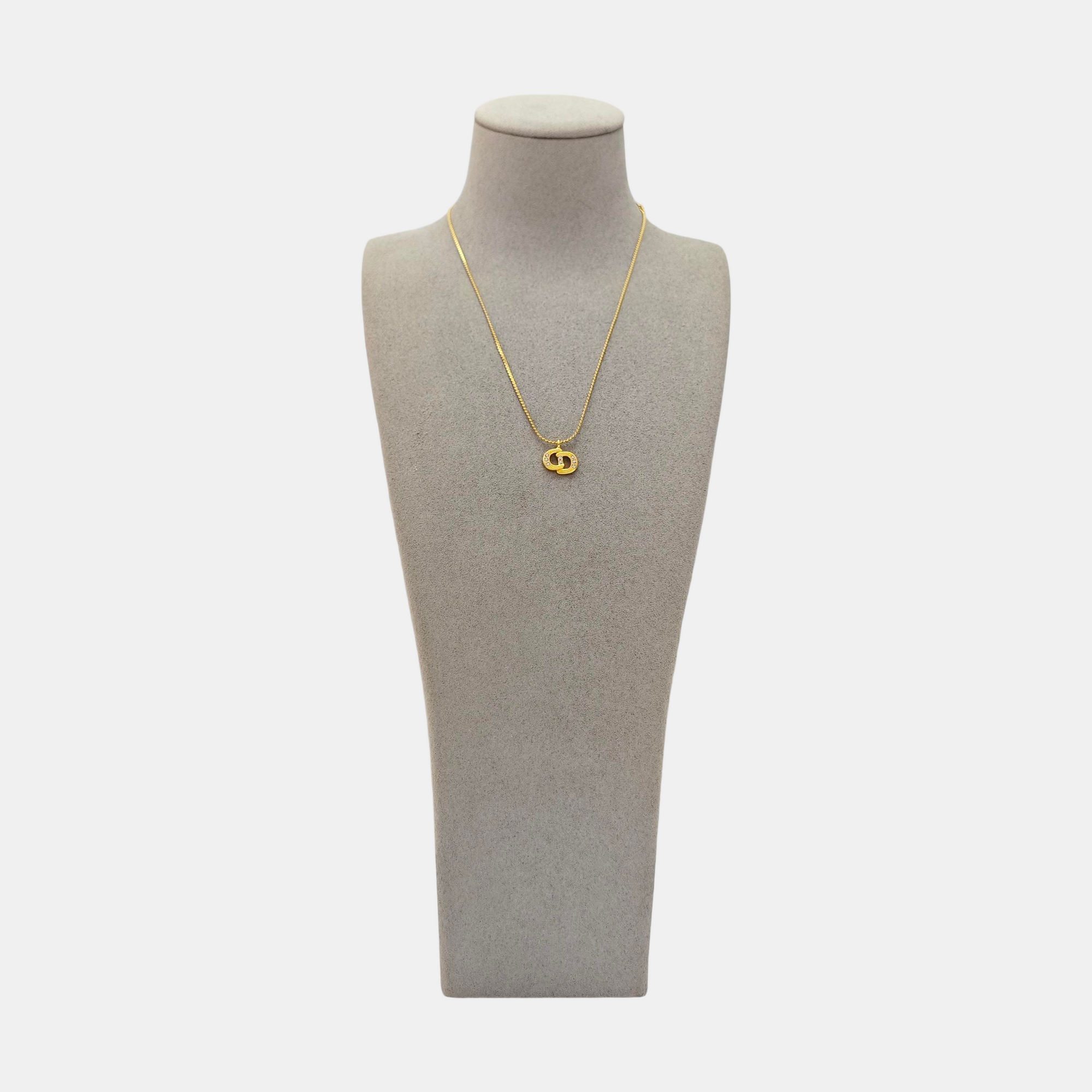 Petit CD Metal Gold Necklace