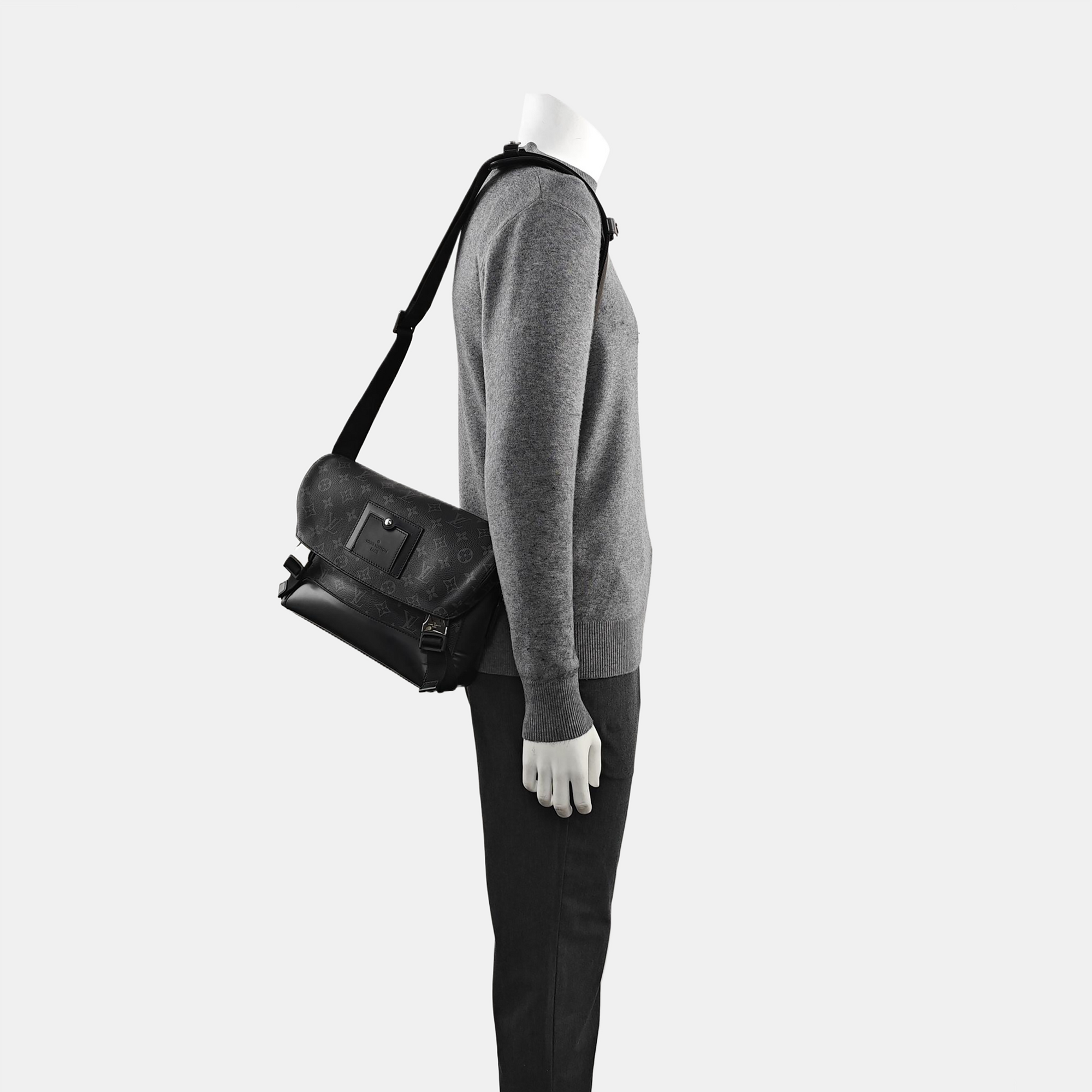 VOYAGER PM Monogram Coated Canvas Black