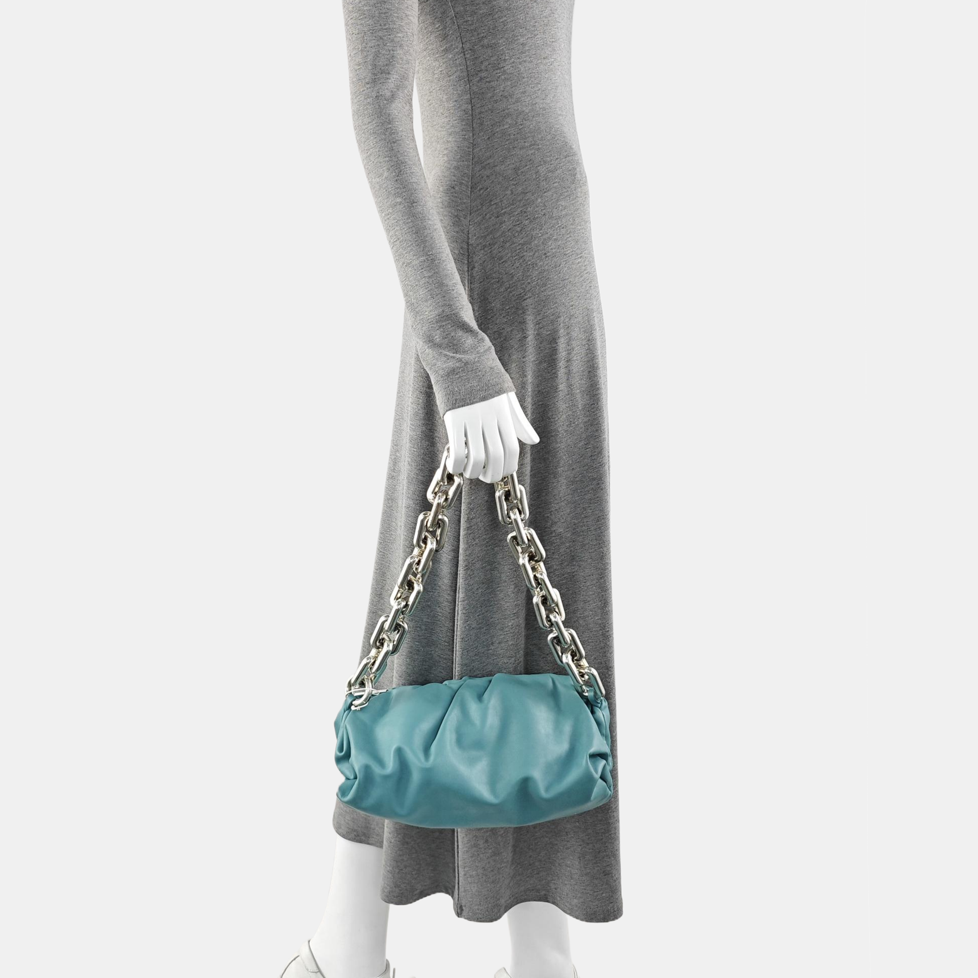 The Pouch Mini Calfskin Blue