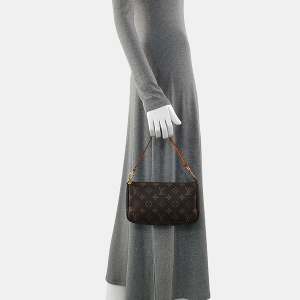 ACCESSOIRES Monogram Coated Canvas Brown