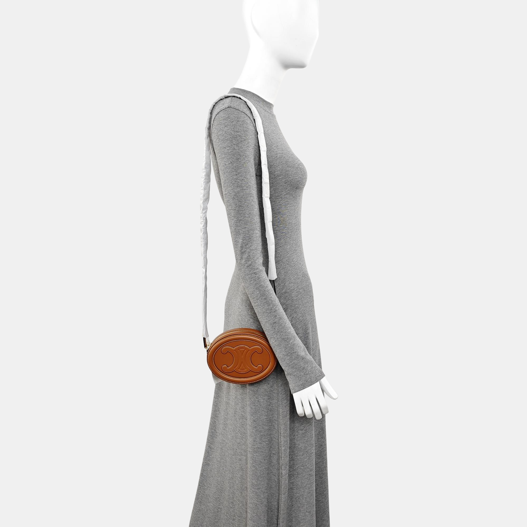 TRIOMPHE Small Calfskin Brown