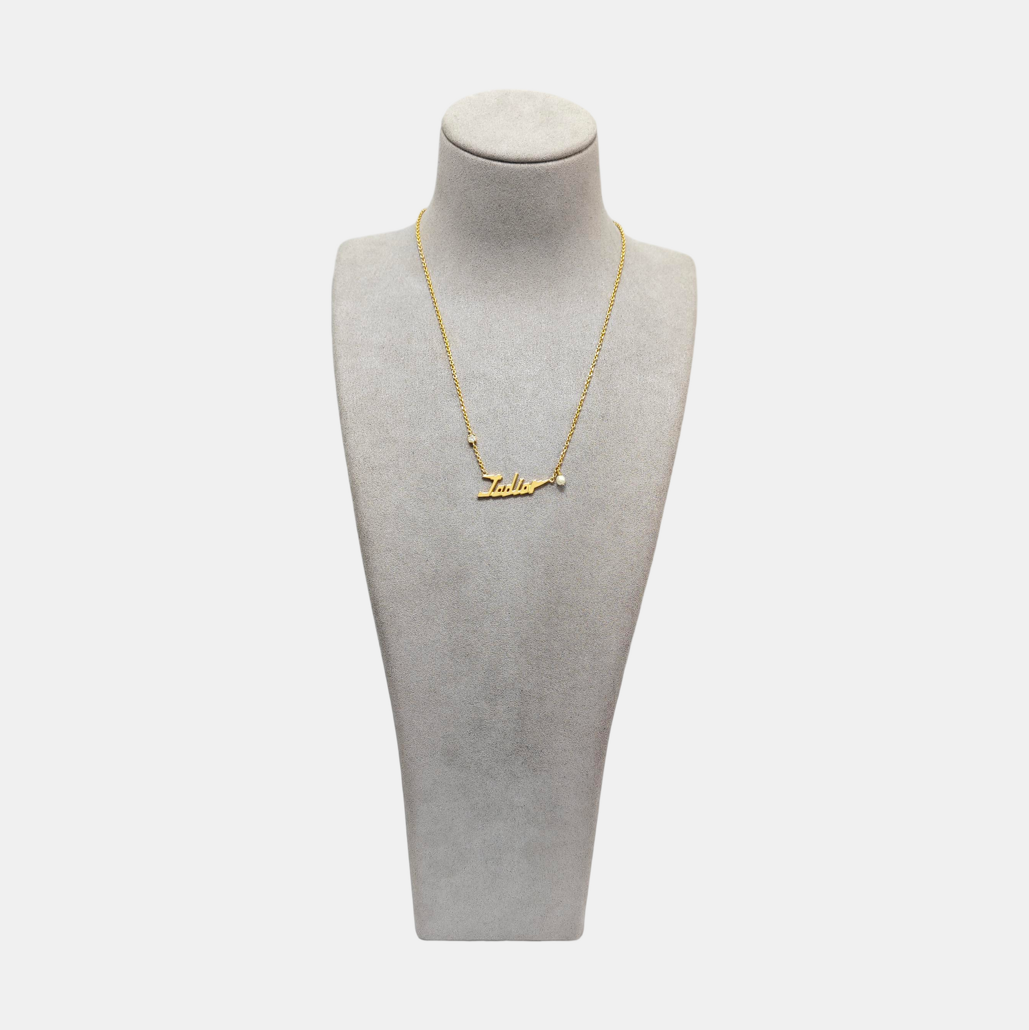 J'adior Metal Gold Necklace