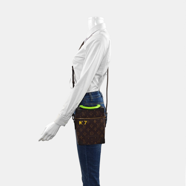 VERTICAL BOX TRUNK Monogram Coated Canvas Brown