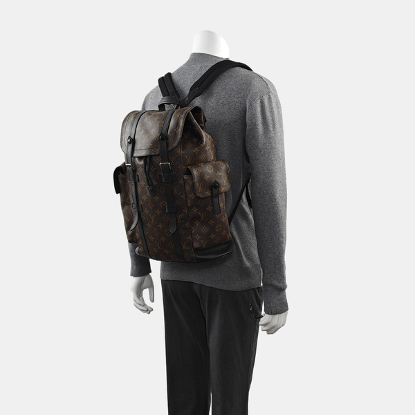 CHRISTOPHER MM Monogram Coated Canvas Brown