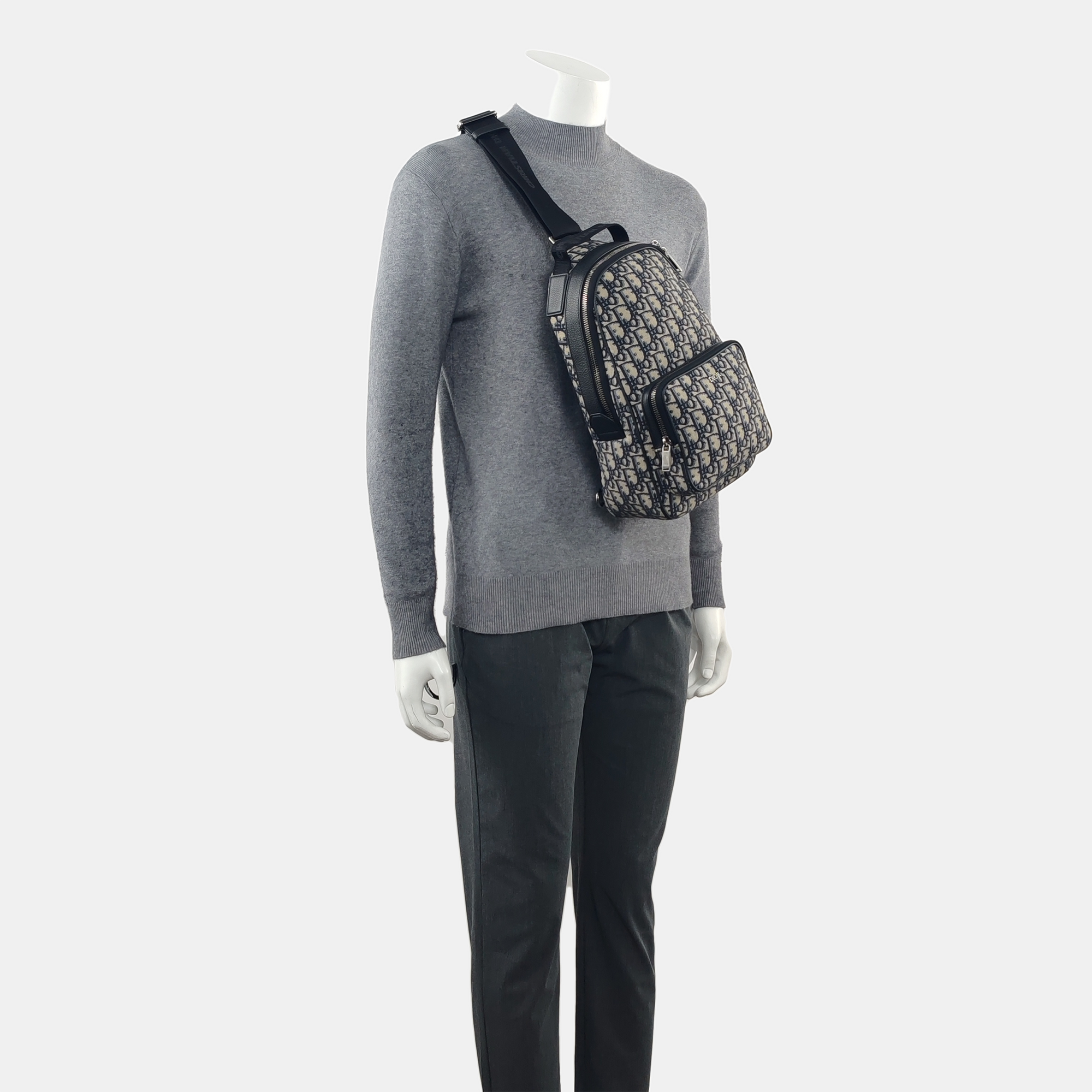 Quilted Fabric Crossbody Bag Multicolor
