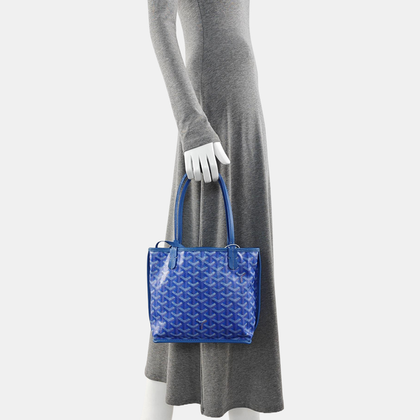 Anjou Mini Coated Canvas Blue