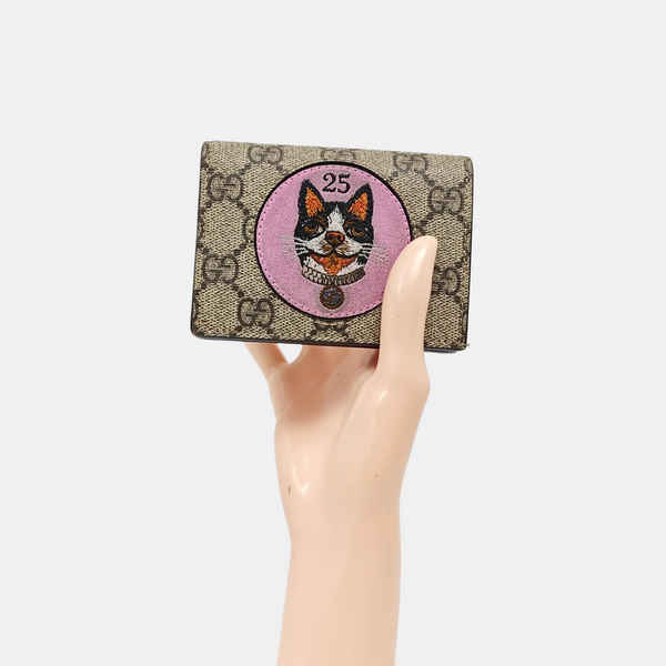 Monogram Coated Canvas Wallet Beige