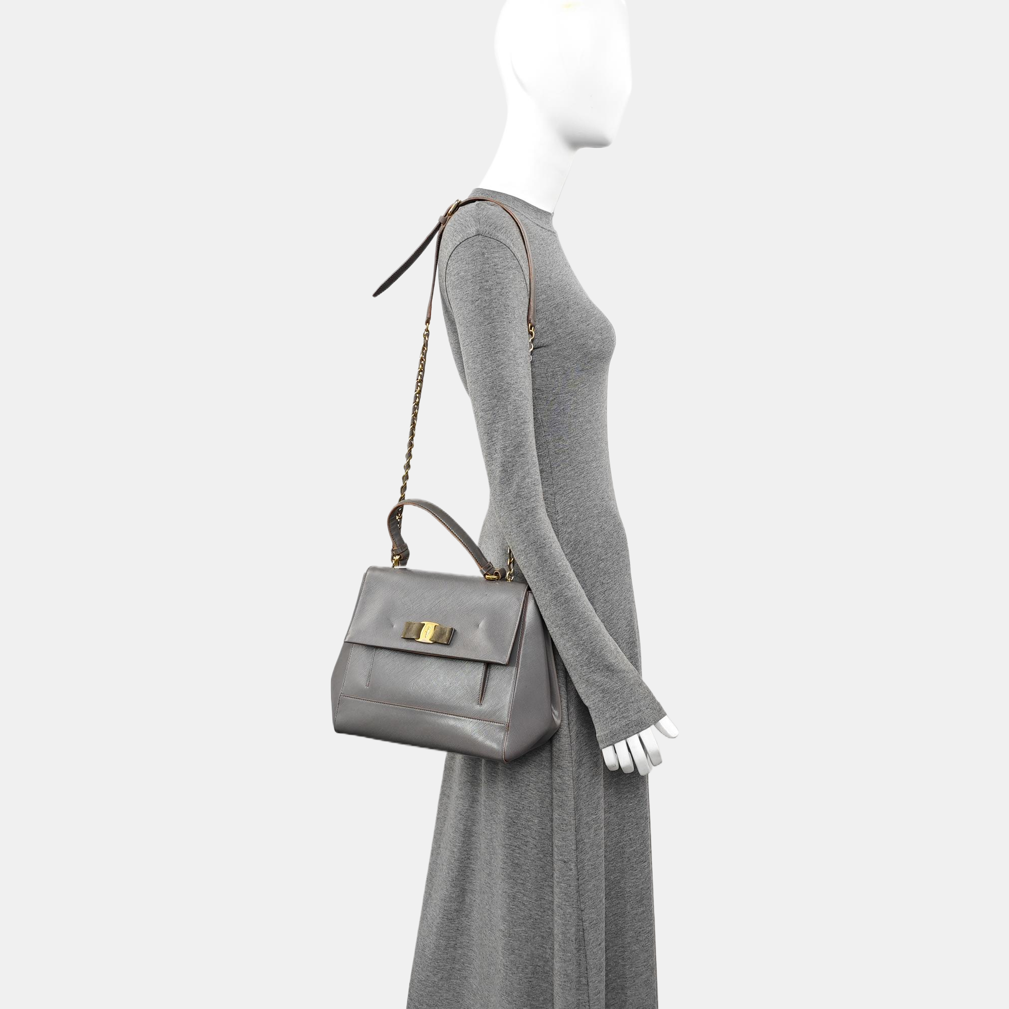 Carrie Calfskin Gray