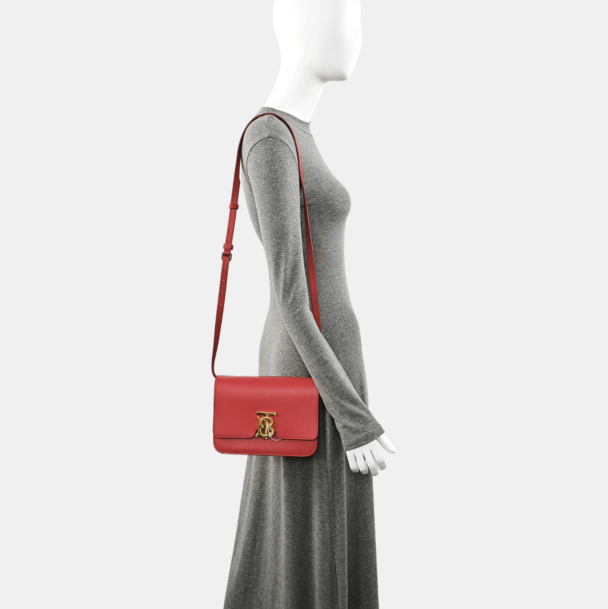 TB Small Calfskin Red