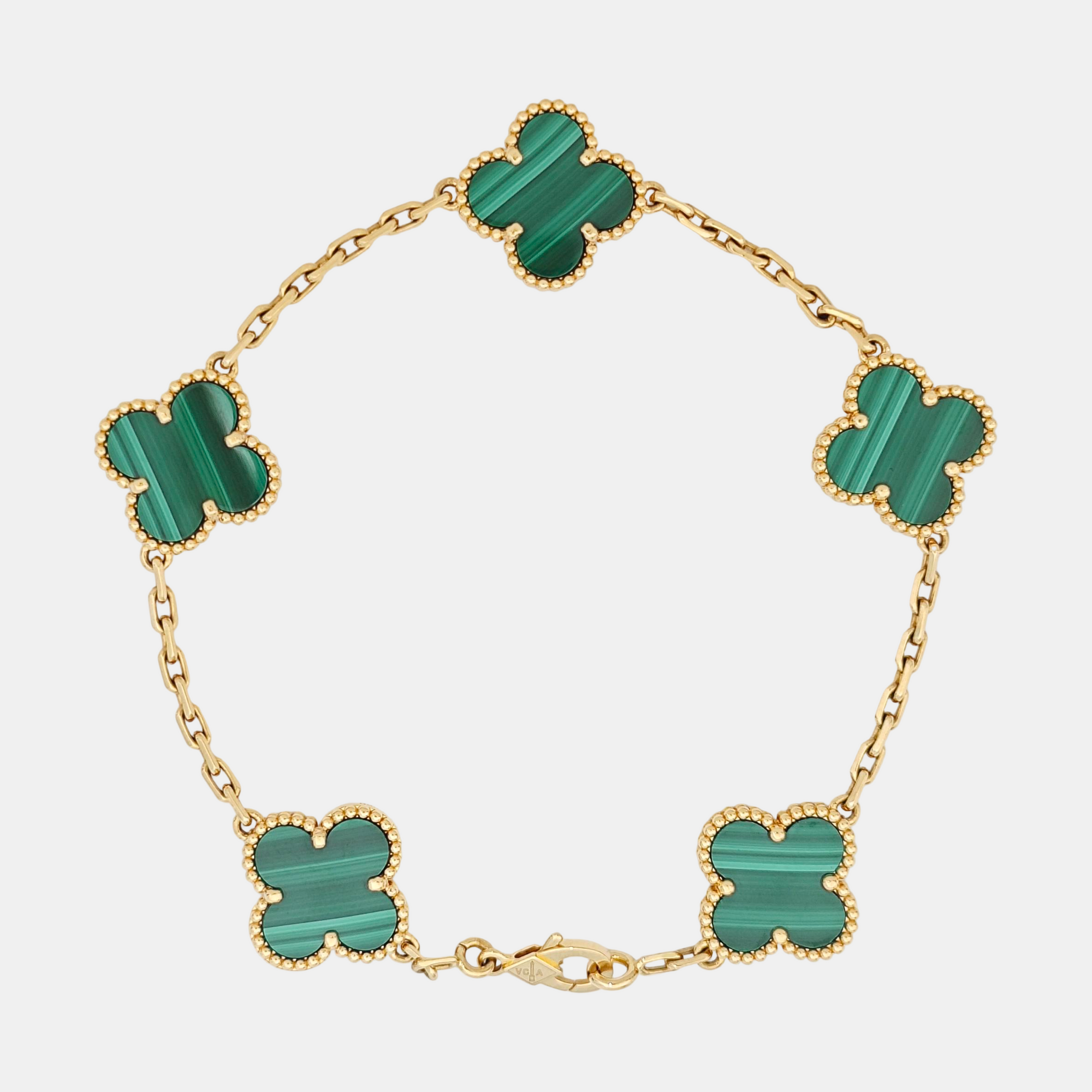 Vintage Alhambra 18k Gold Bracelet