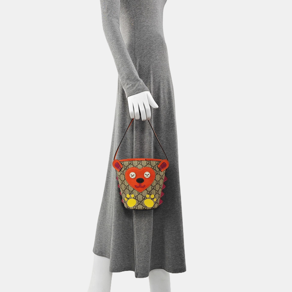 Monogram Coated Canvas Bucket Bag Beige
