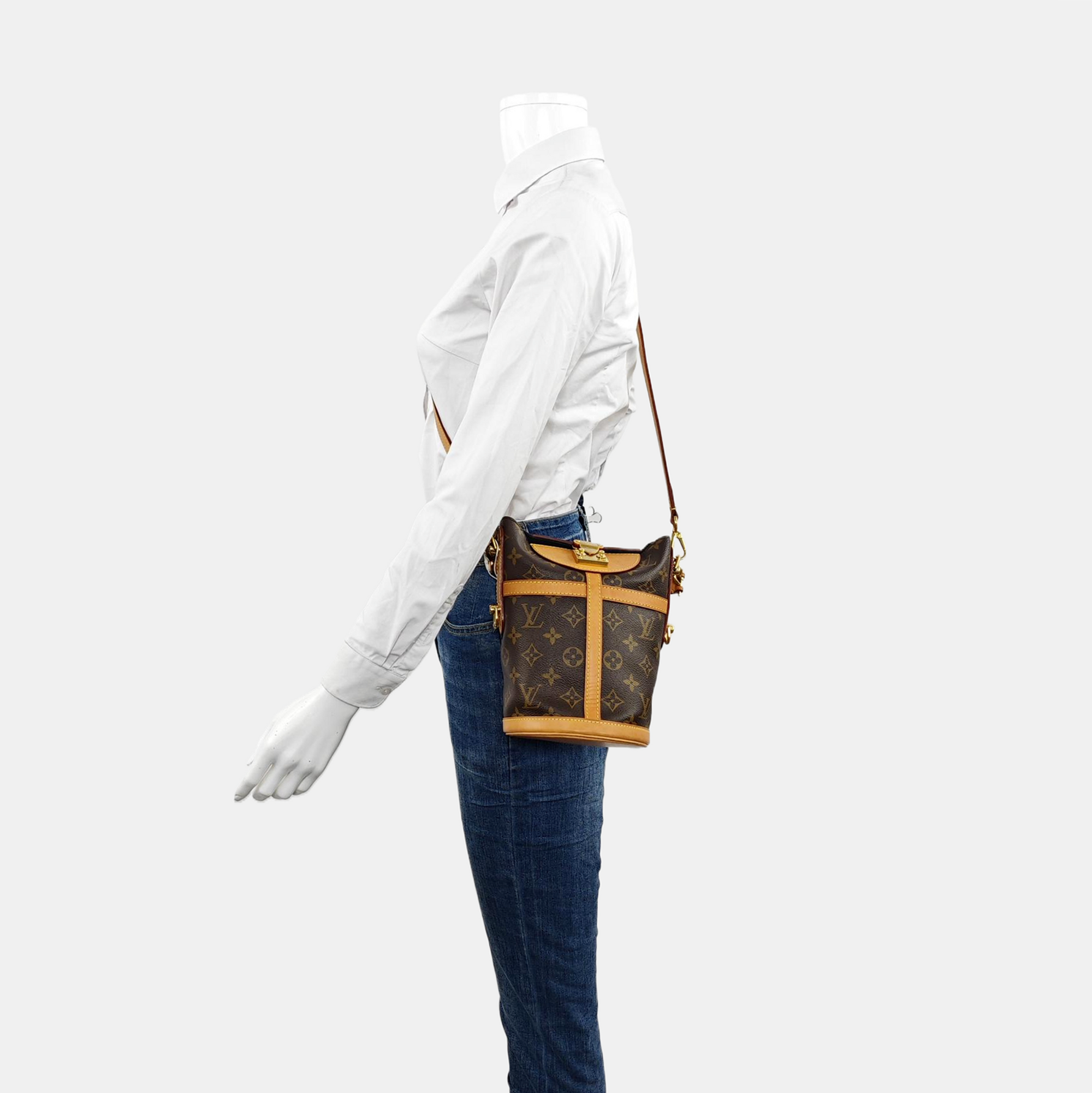 DUFFLE Monogram Coated Canvas Brown