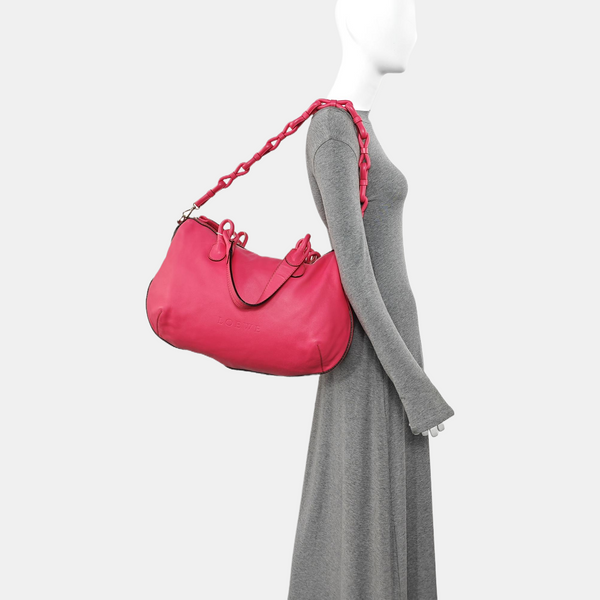 Calfskin Shoulder Bag Red
