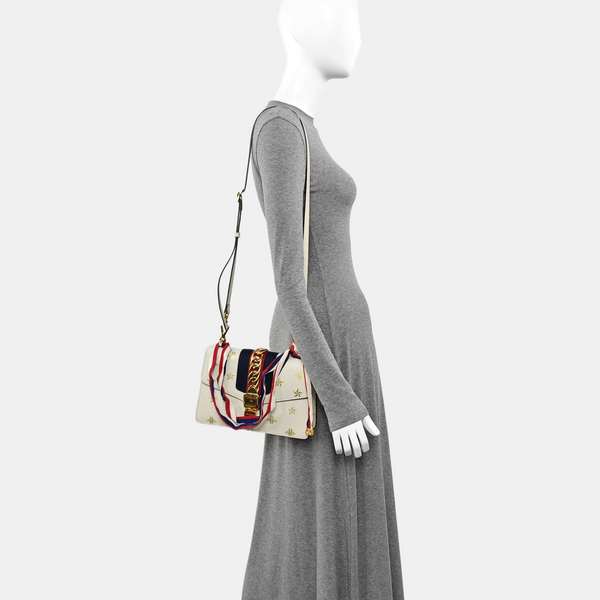 Calfskin Shoulder Bag Small White