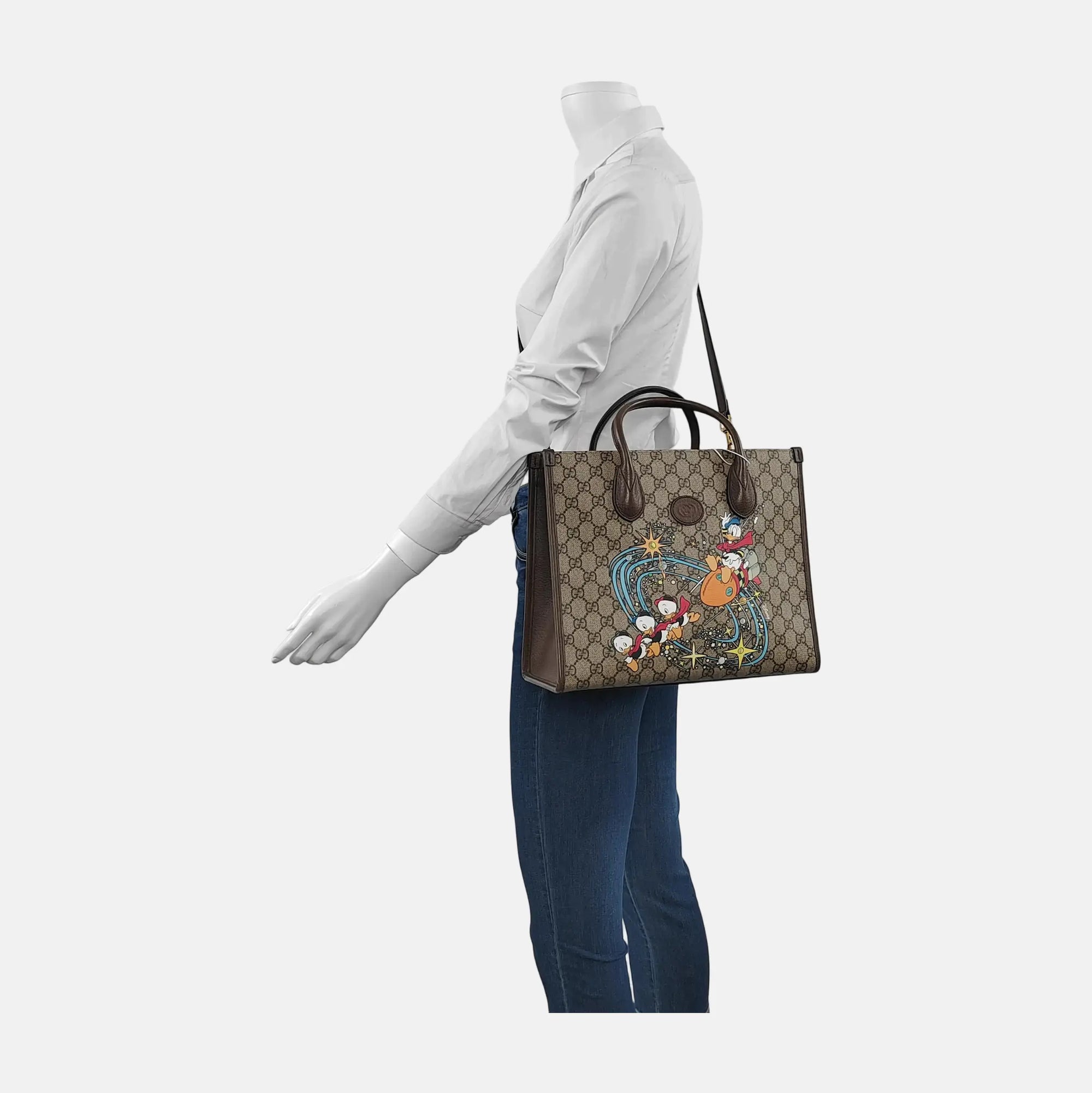 Disney X Gucci Monogram Coated Canvas Beige