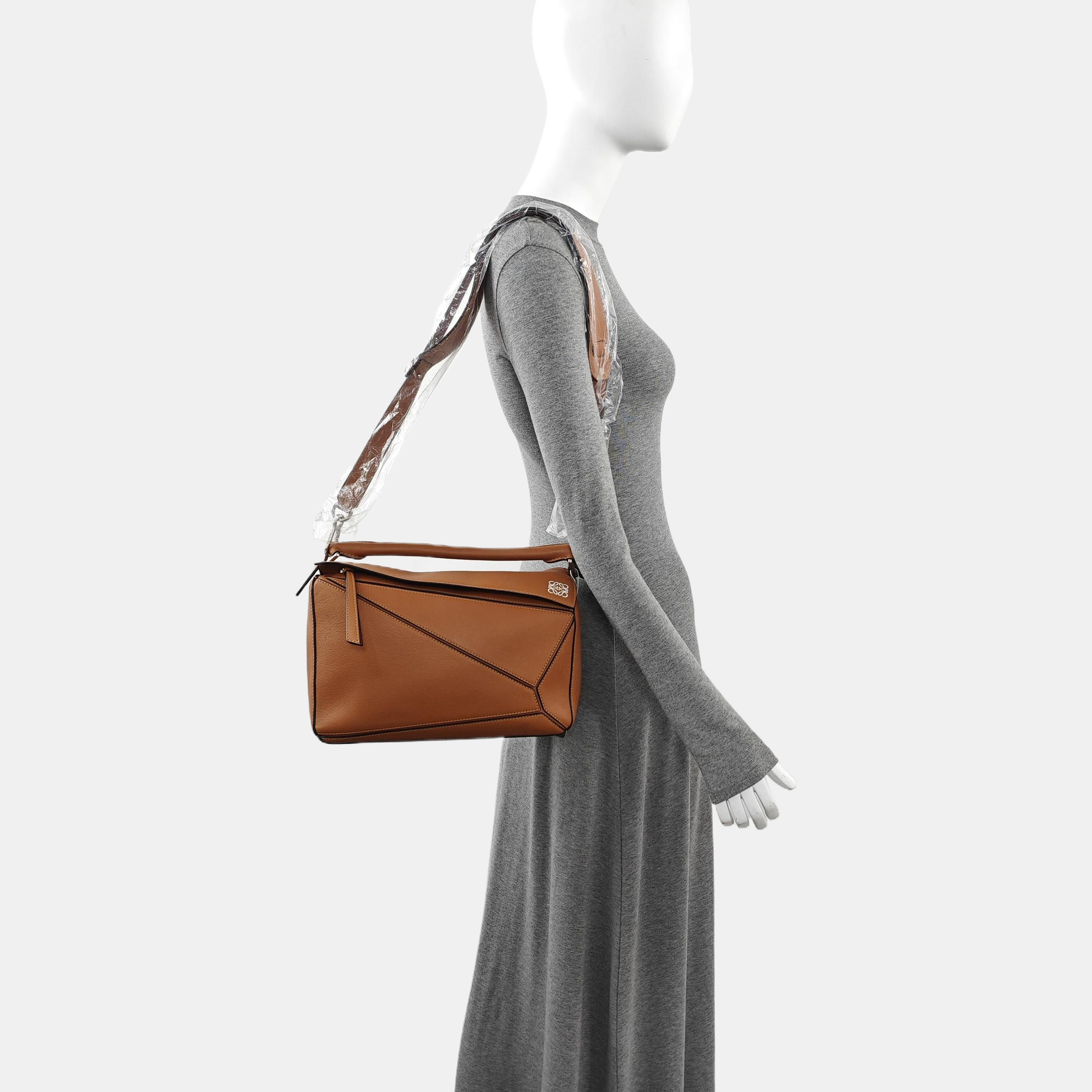 Puzzle Medium Calfskin Brown