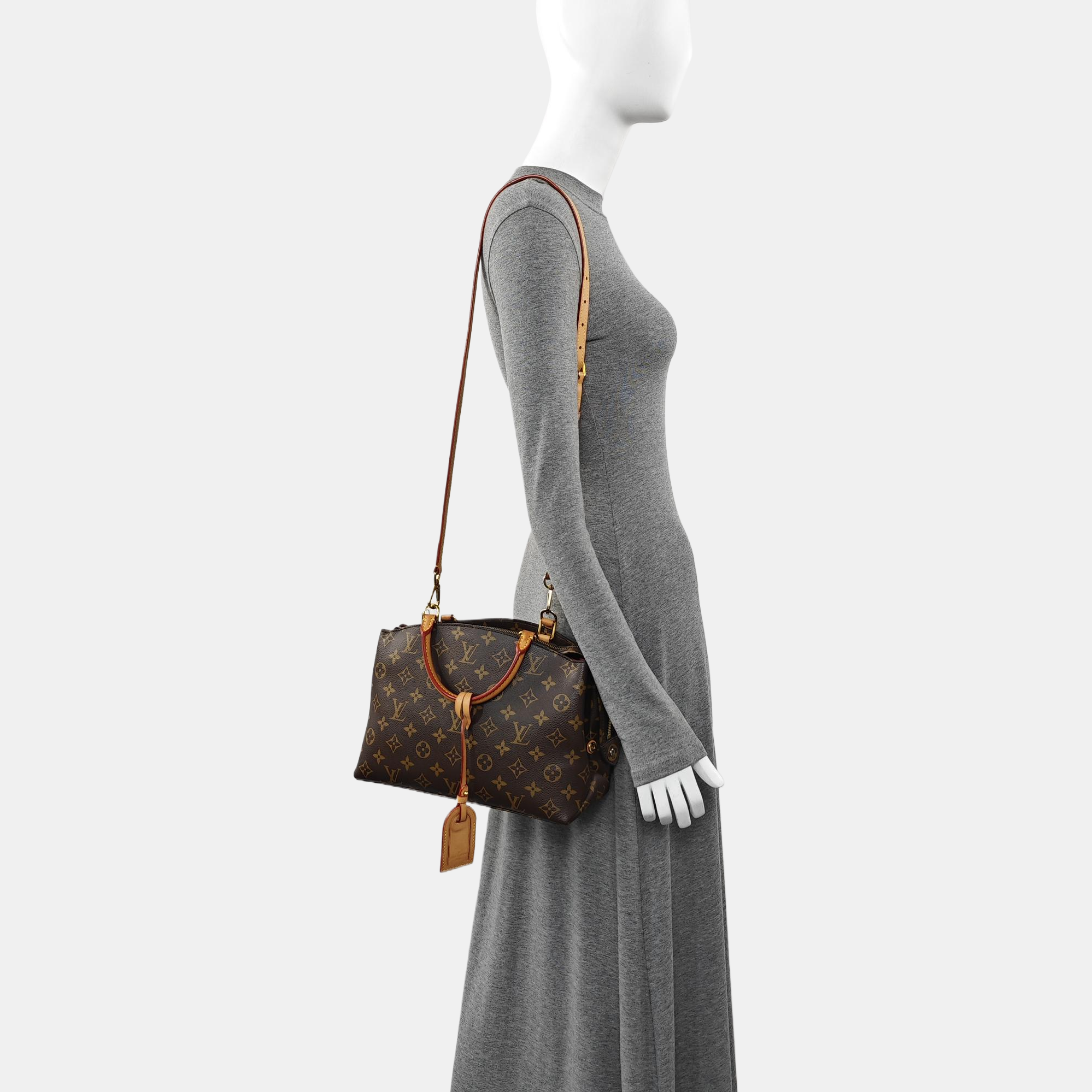 PALAIS PM Monogram Coated Canvas Brown