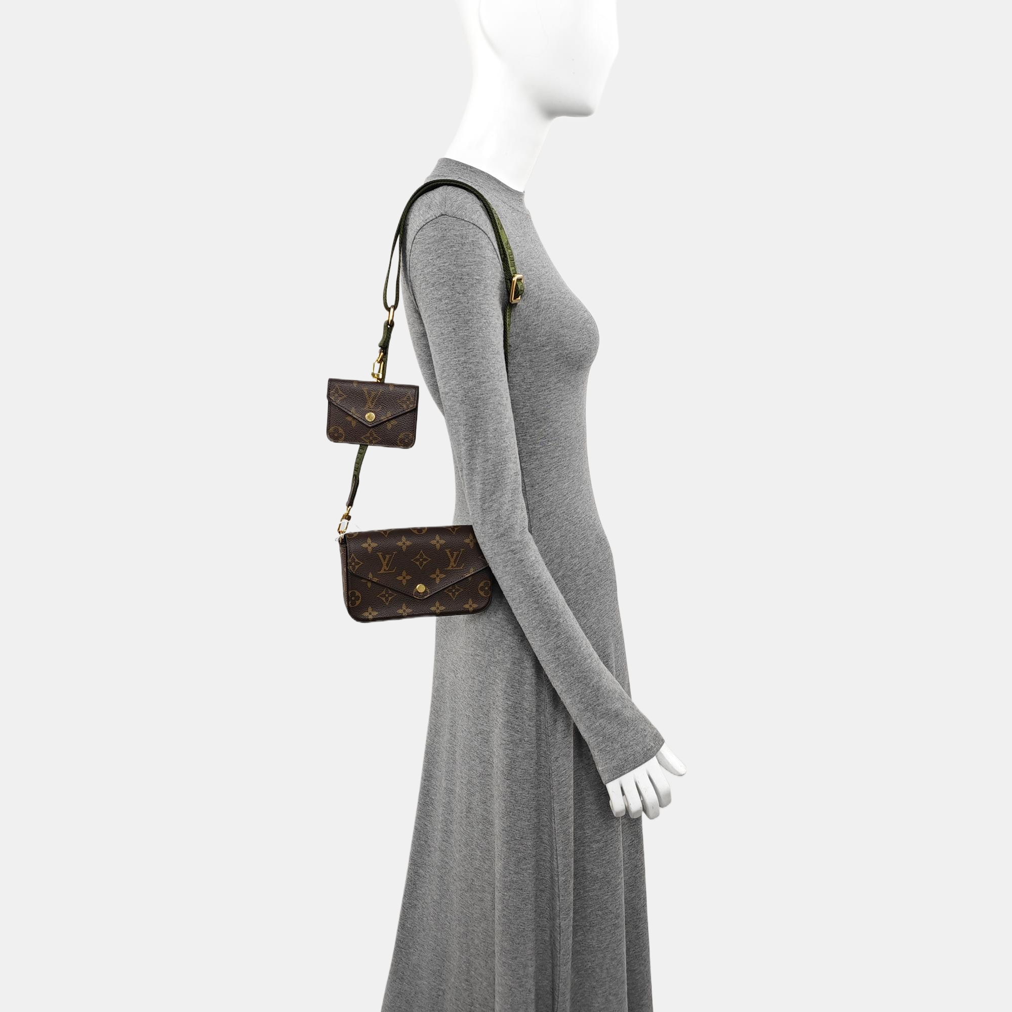 FÉLICIE Monogram Coated Canvas Brown