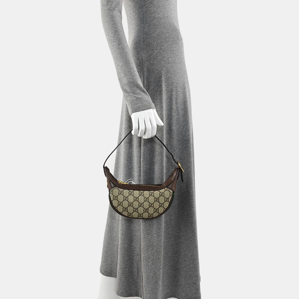 Ophidia Mini Monogram Coated Canvas Beige