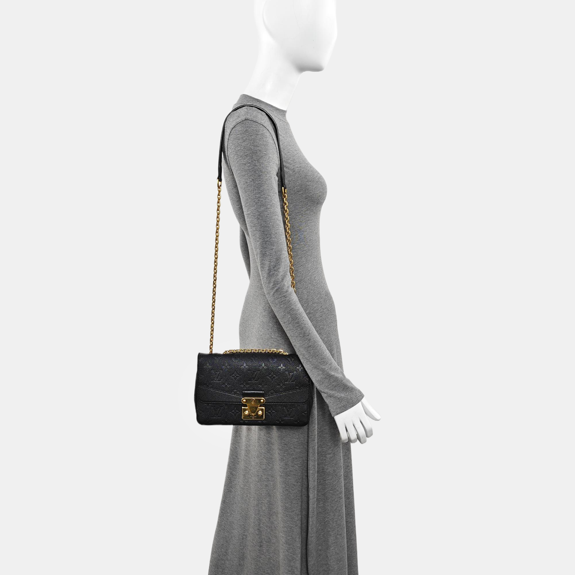 MARCEAU Monogram Calfskin Black