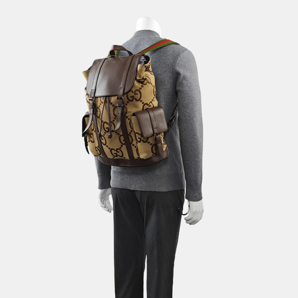 Monogram Canvas Backpack Beige