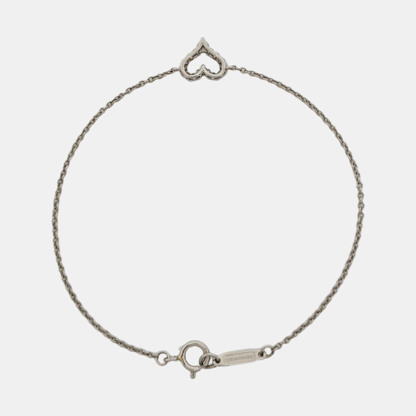 Tiffany Hearts Platinum 950 Silver Bracelet