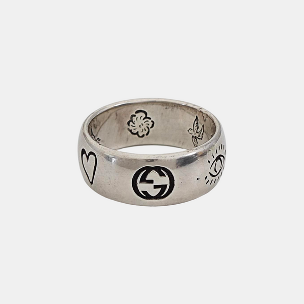 Blind For Love 925 Sterling Silver Ring EU 63