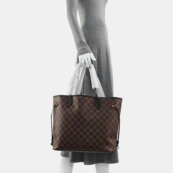 NEVERFULL MM Damier Ebene Coated Canvas Brown