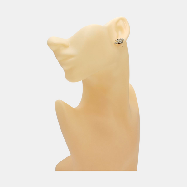 Metal Gold Stud Earrings