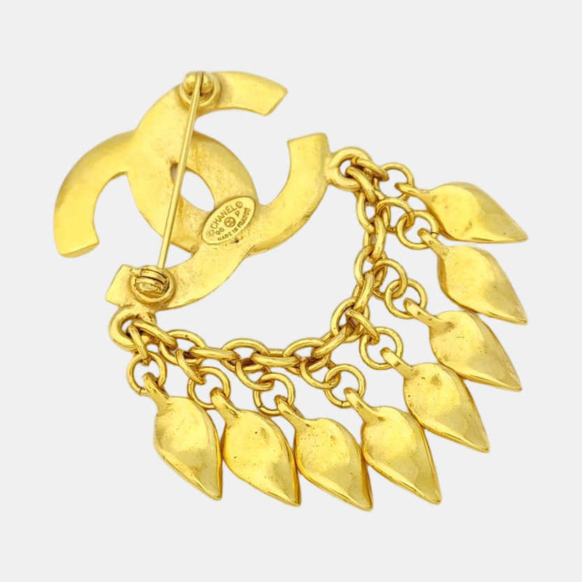 Metal Gold Brooch