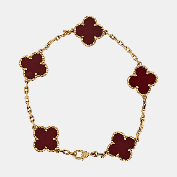 Vintage Alhambra 18k Gold Bracelet