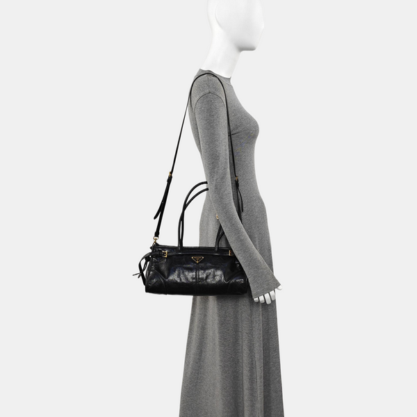 Bonnie Medium Patent Leather Black